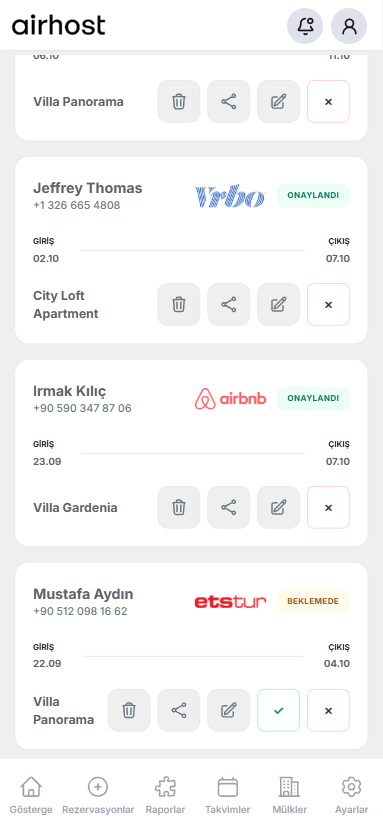Takvim Eşitleme Ekranı